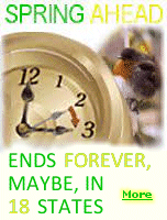 ''Spring Ahead'' and ''Fall Back'' may end forever. Many states have passed measures to stay on daylight saving time permanently, a move that some have called ''lock the clock''. This requires an act of Congress, as states are not allowed to remain on daylight time year-round. Congress has proposed doing just that with the Sunshine Protection Act.